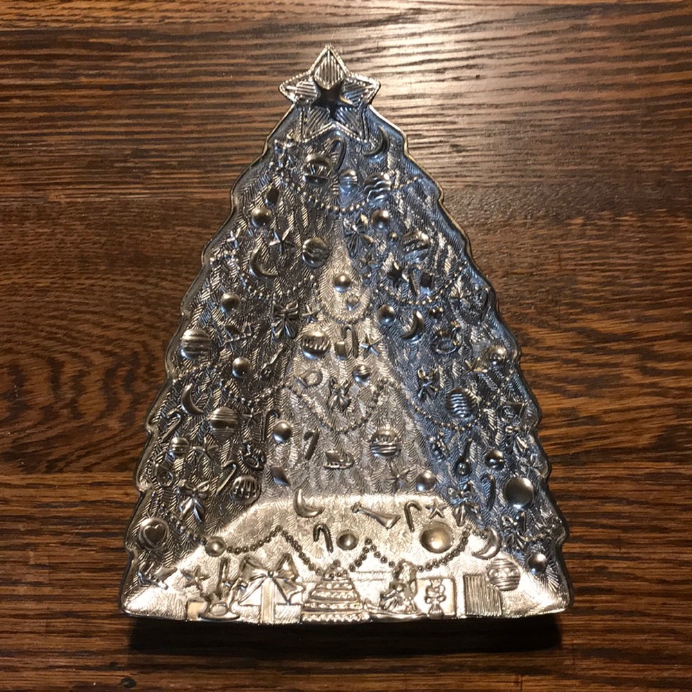 Silver Plated Christmas Dish